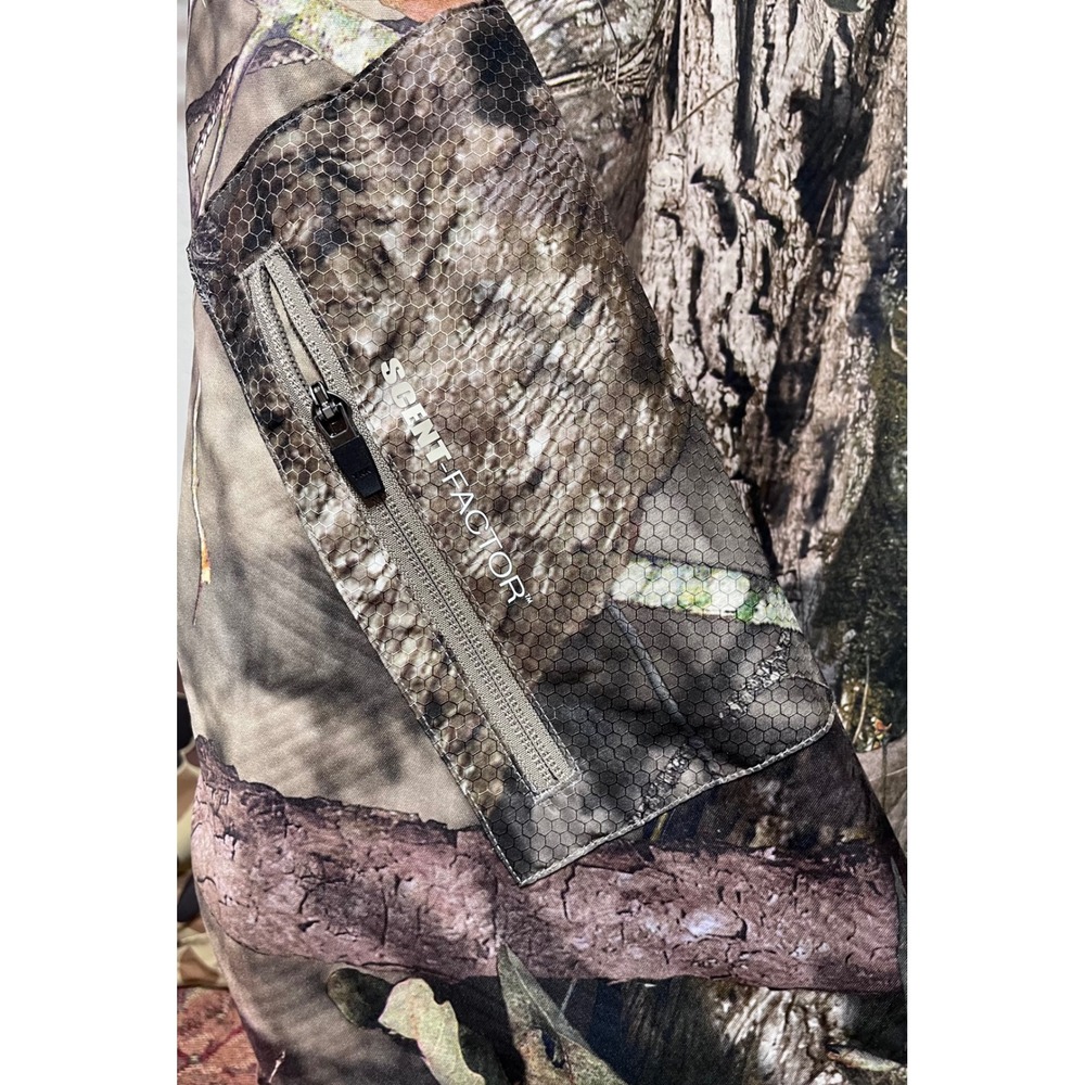 Mossy Oak Scent Factor Hunting Jacket Mens 2XL Break Up Country Camo TJ10004 - Picture 3 of 8